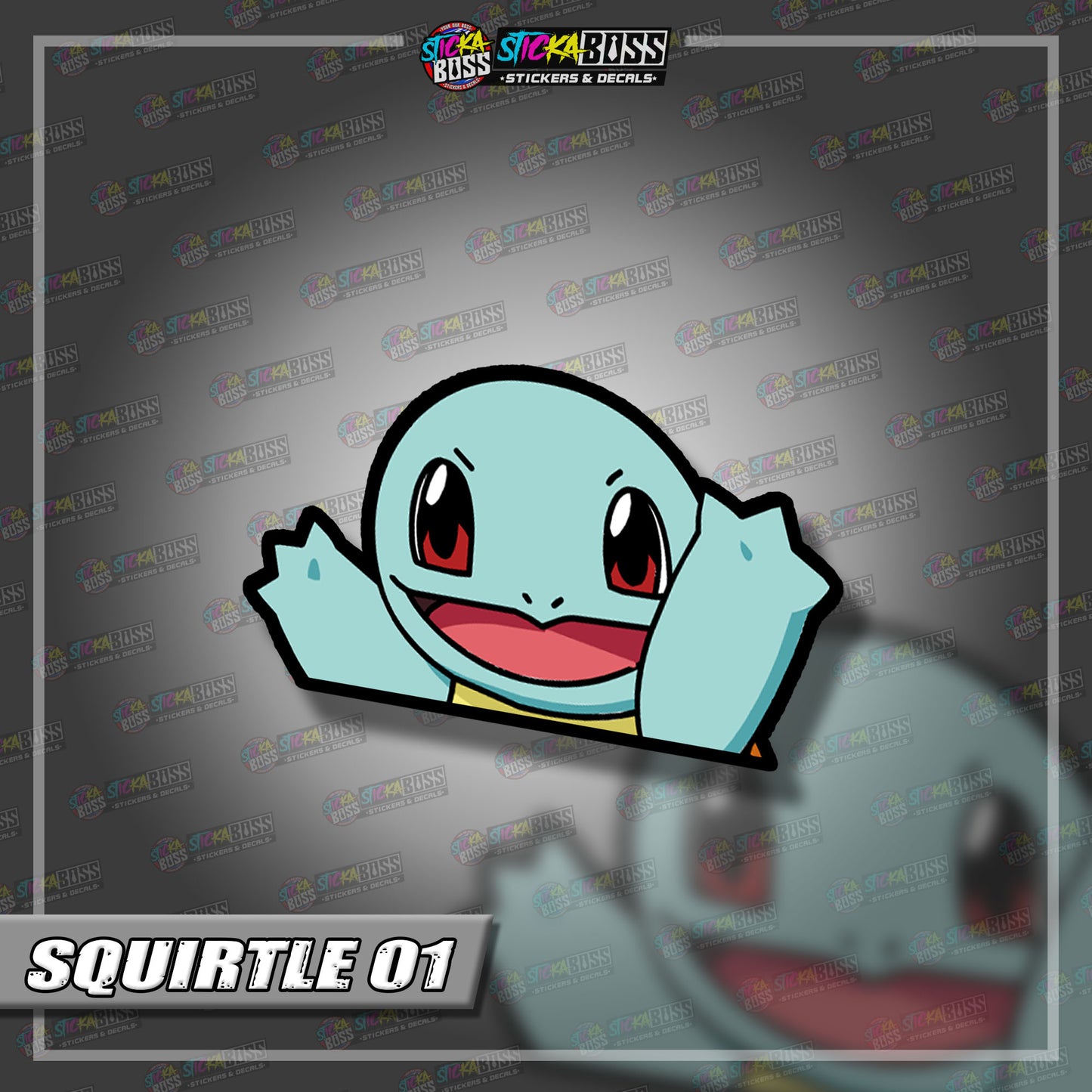 POKEMON | ANIME PEEKER STICKER【VINYL PRINTED】( LAMINATED / WATERPROOF )