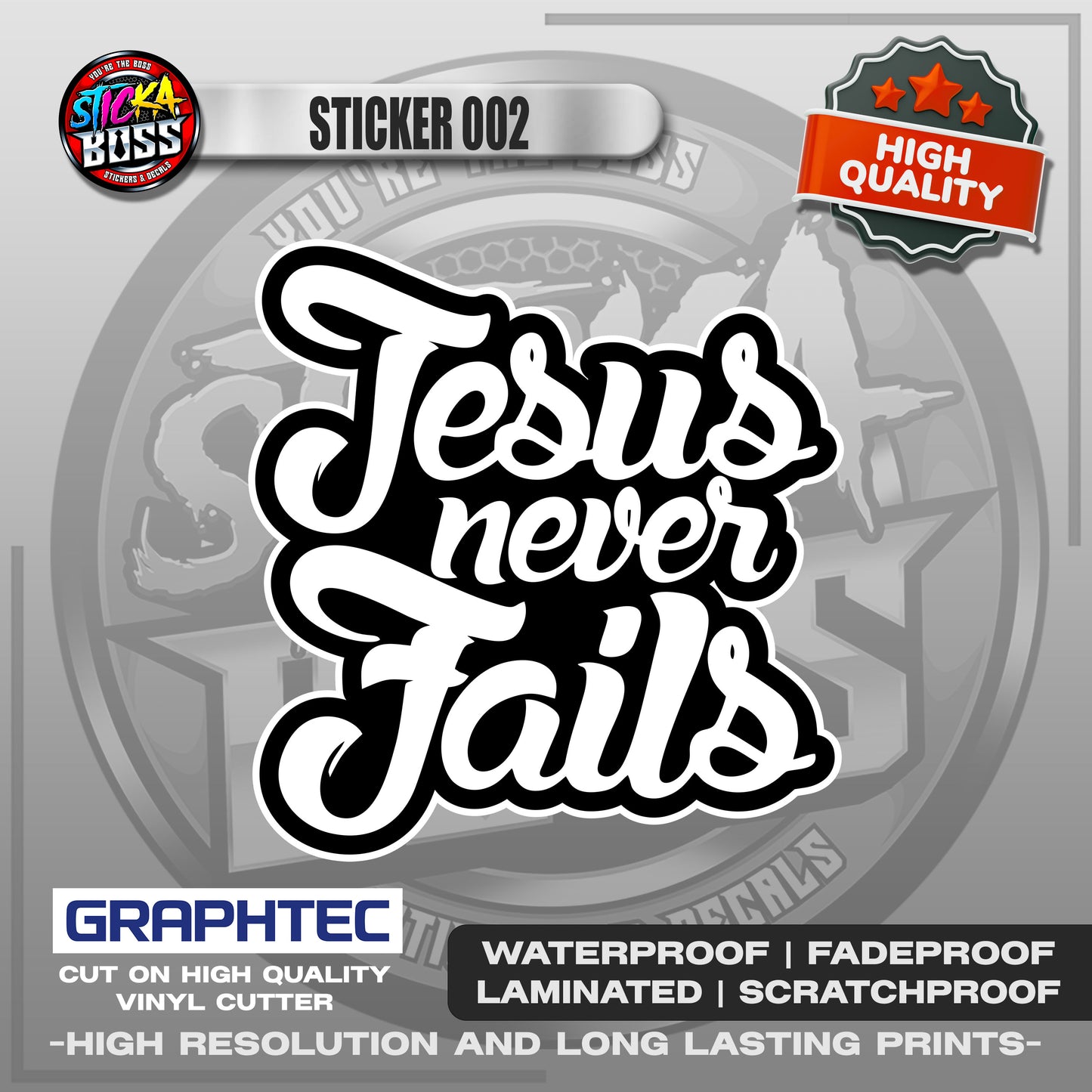BIBLE VERSE STICKERS PART 1 | VINYL WATERPROOF STICKER | PREMIUM LAMINATED【PRINTED】