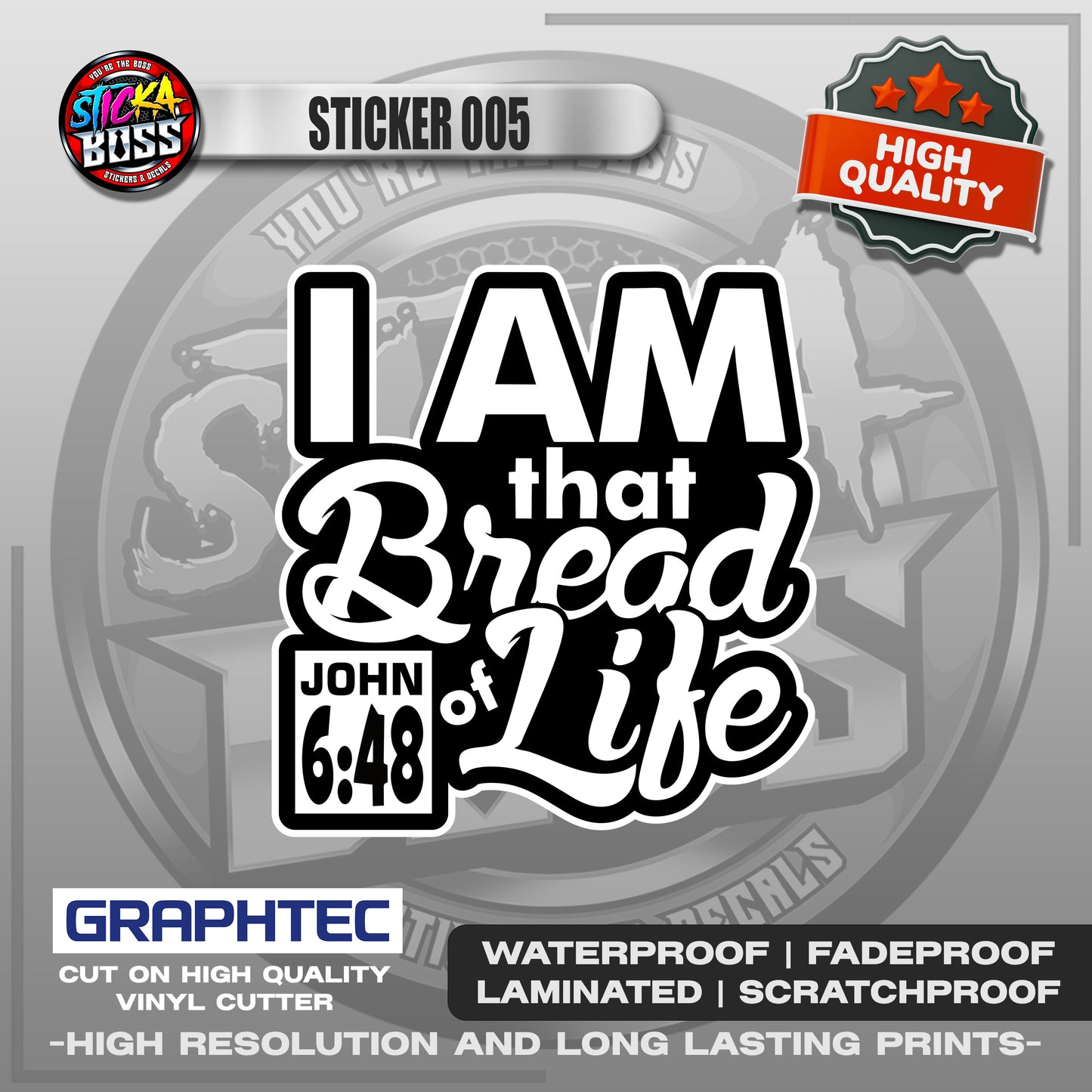 BIBLE VERSE STICKERS PART 1 | VINYL WATERPROOF STICKER | PREMIUM LAMINATED【PRINTED】