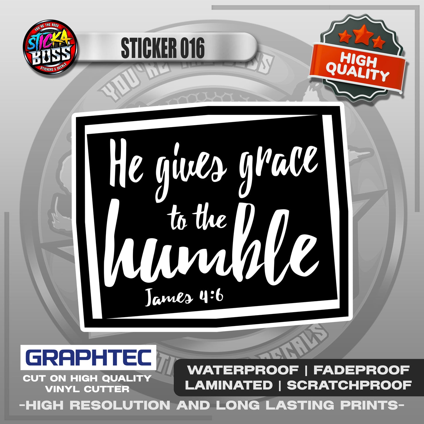 BIBLE VERSE STICKERS PART 1 | VINYL WATERPROOF STICKER | PREMIUM LAMINATED【PRINTED】
