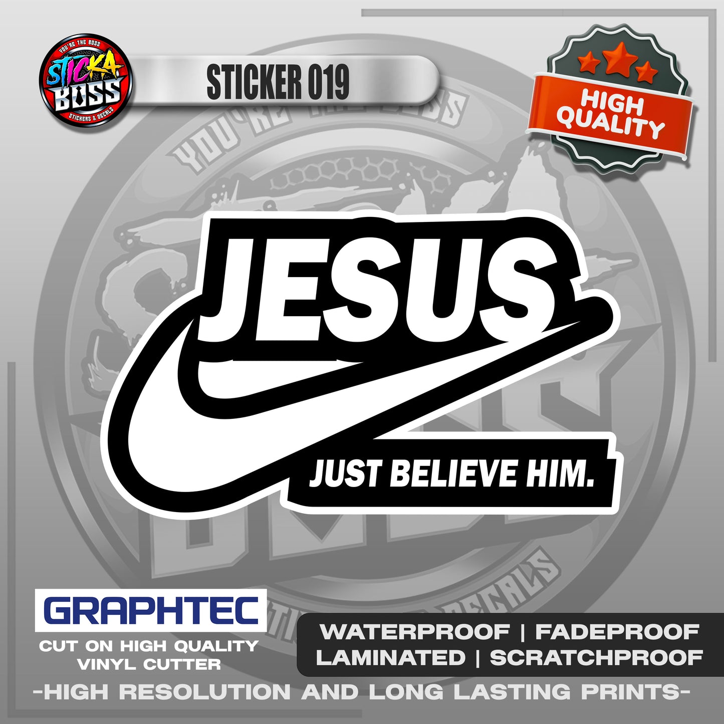 BIBLE VERSE STICKERS PART 1 | VINYL WATERPROOF STICKER | PREMIUM LAMINATED【PRINTED】