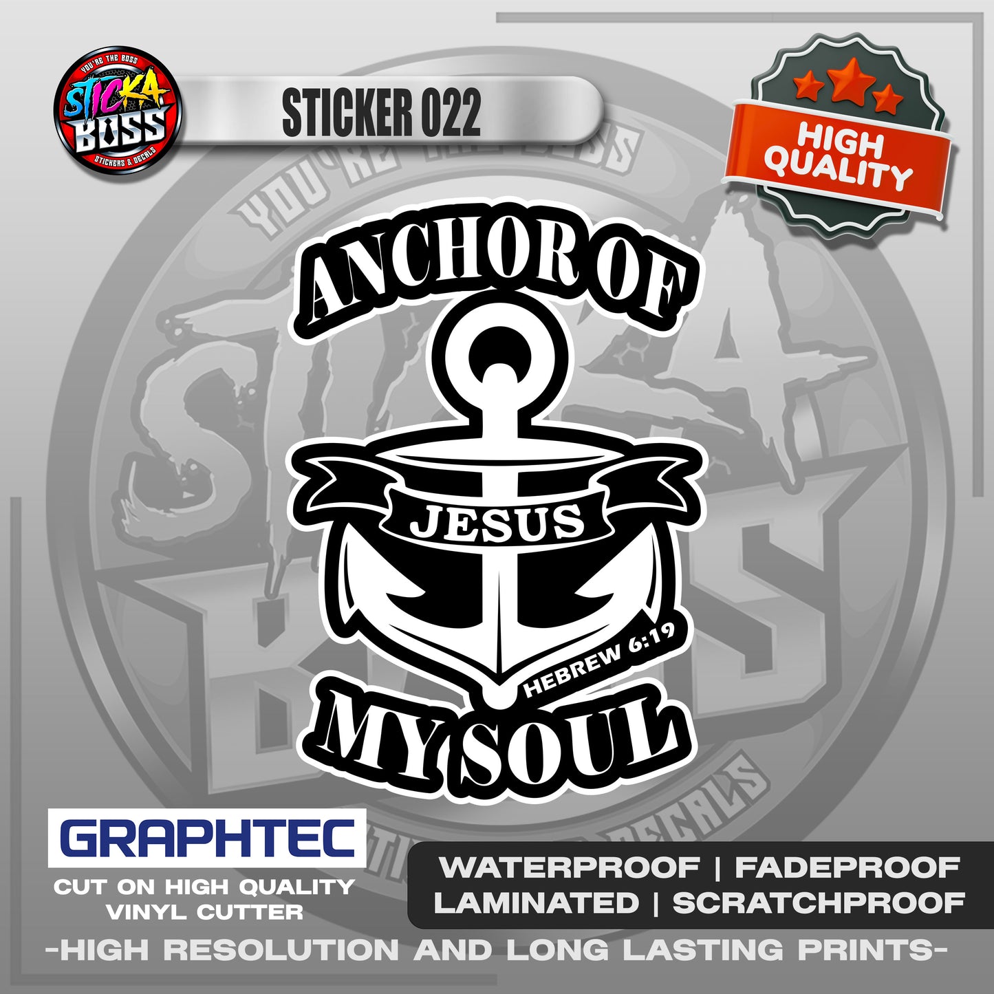BIBLE VERSE STICKERS PART 1 | VINYL WATERPROOF STICKER | PREMIUM LAMINATED【PRINTED】