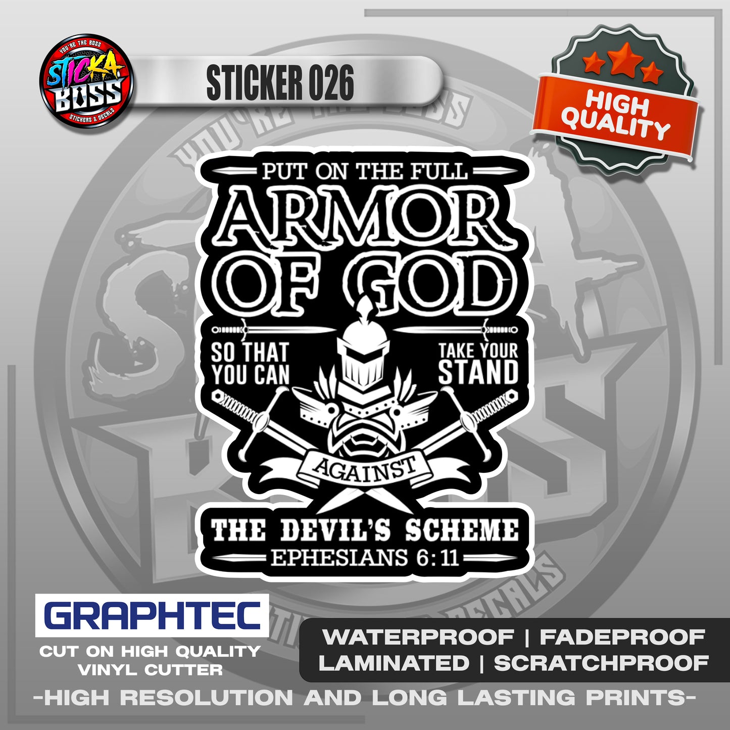 BIBLE VERSE STICKERS PART 2 | VINYL WATERPROOF STICKER | PREMIUM LAMINATED【PRINTED】