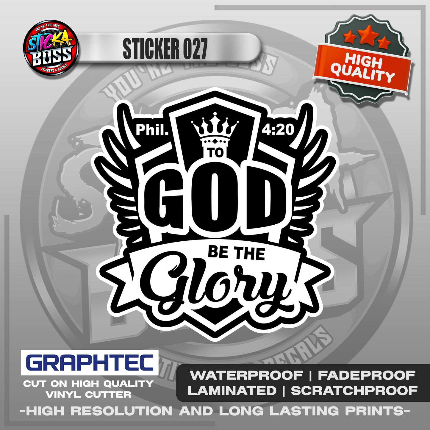 BIBLE VERSE STICKERS PART 2 | VINYL WATERPROOF STICKER | PREMIUM LAMINATED【PRINTED】