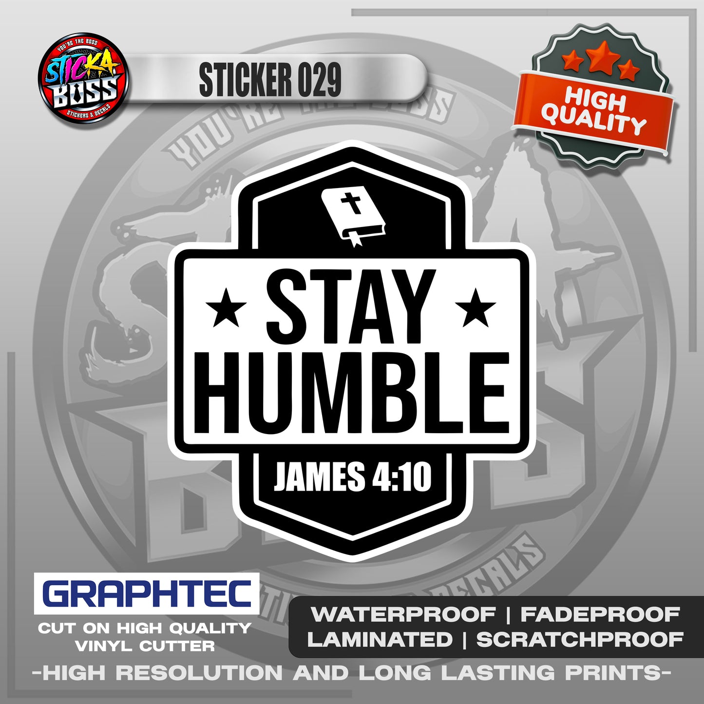 BIBLE VERSE STICKERS PART 2 | VINYL WATERPROOF STICKER | PREMIUM LAMINATED【PRINTED】