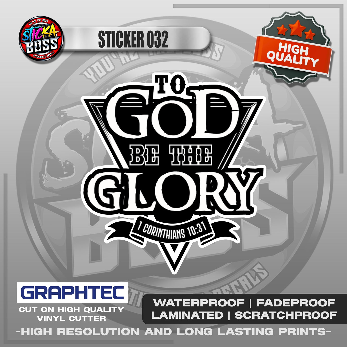 BIBLE VERSE STICKERS PART 2 | VINYL WATERPROOF STICKER | PREMIUM LAMINATED【PRINTED】