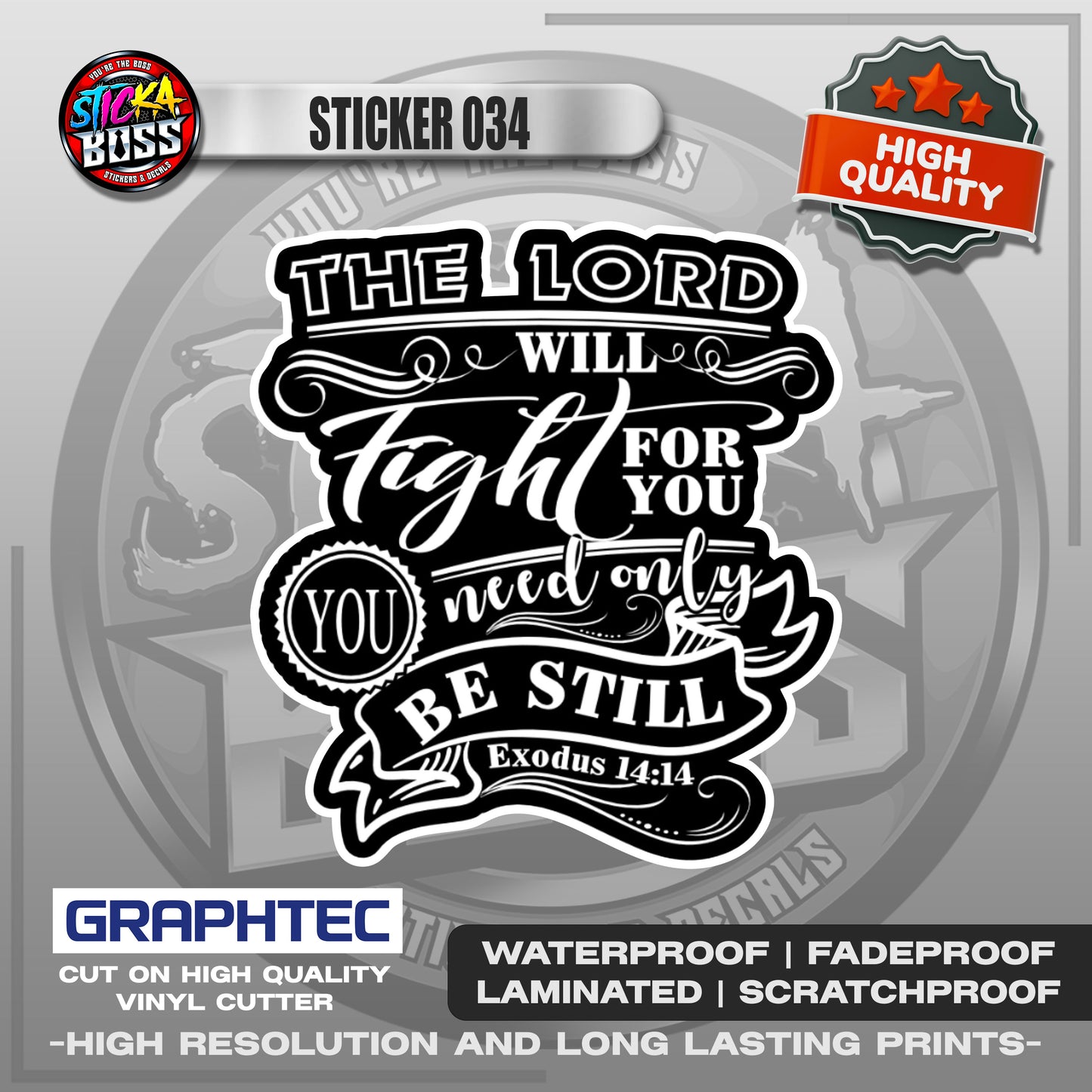 BIBLE VERSE STICKERS PART 2 | VINYL WATERPROOF STICKER | PREMIUM LAMINATED【PRINTED】