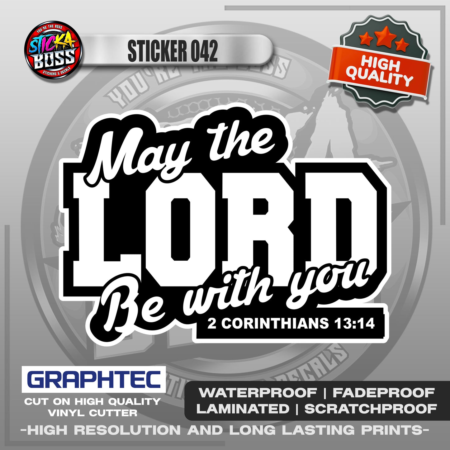 BIBLE VERSE STICKERS PART 2 | VINYL WATERPROOF STICKER | PREMIUM LAMINATED【PRINTED】