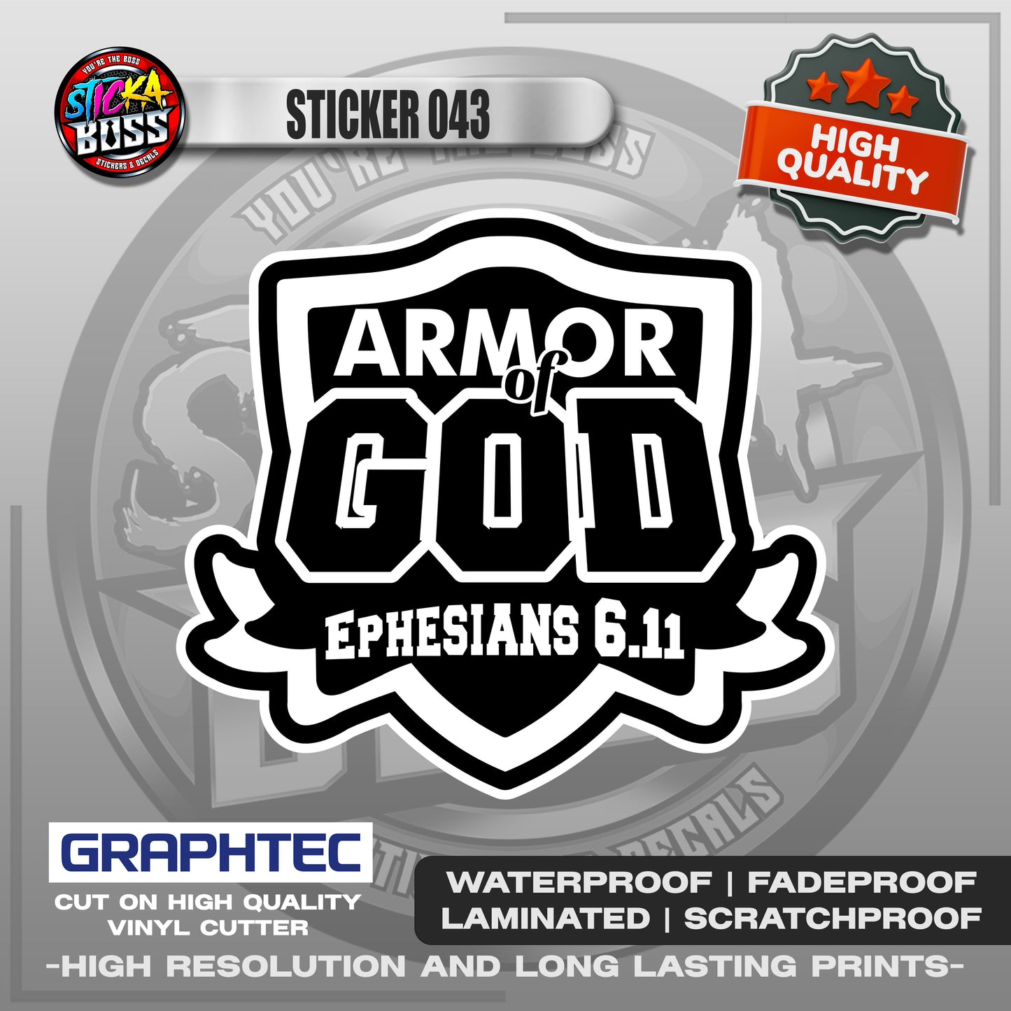 BIBLE VERSE STICKERS PART 2 | VINYL WATERPROOF STICKER | PREMIUM LAMINATED【PRINTED】