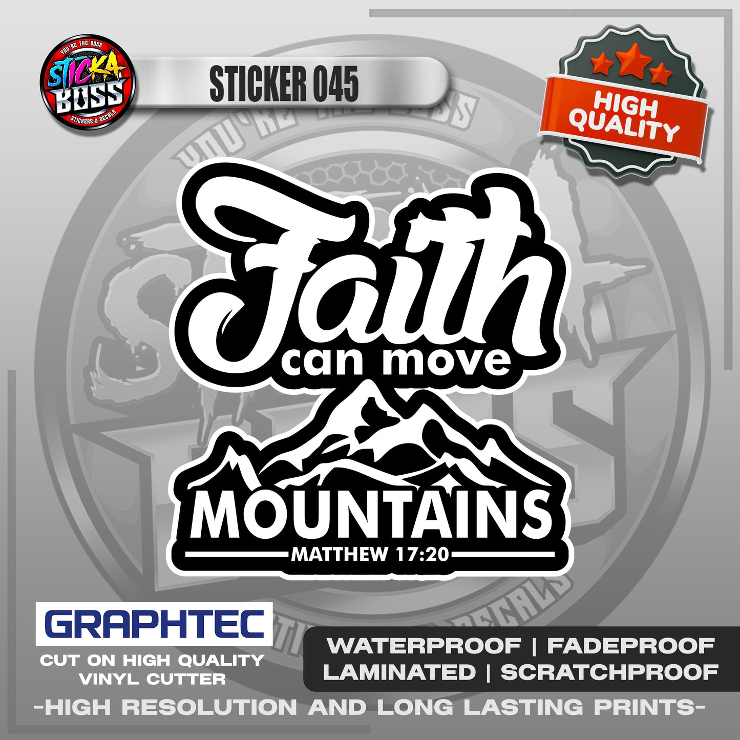BIBLE VERSE STICKERS PART 2 | VINYL WATERPROOF STICKER | PREMIUM LAMINATED【PRINTED】