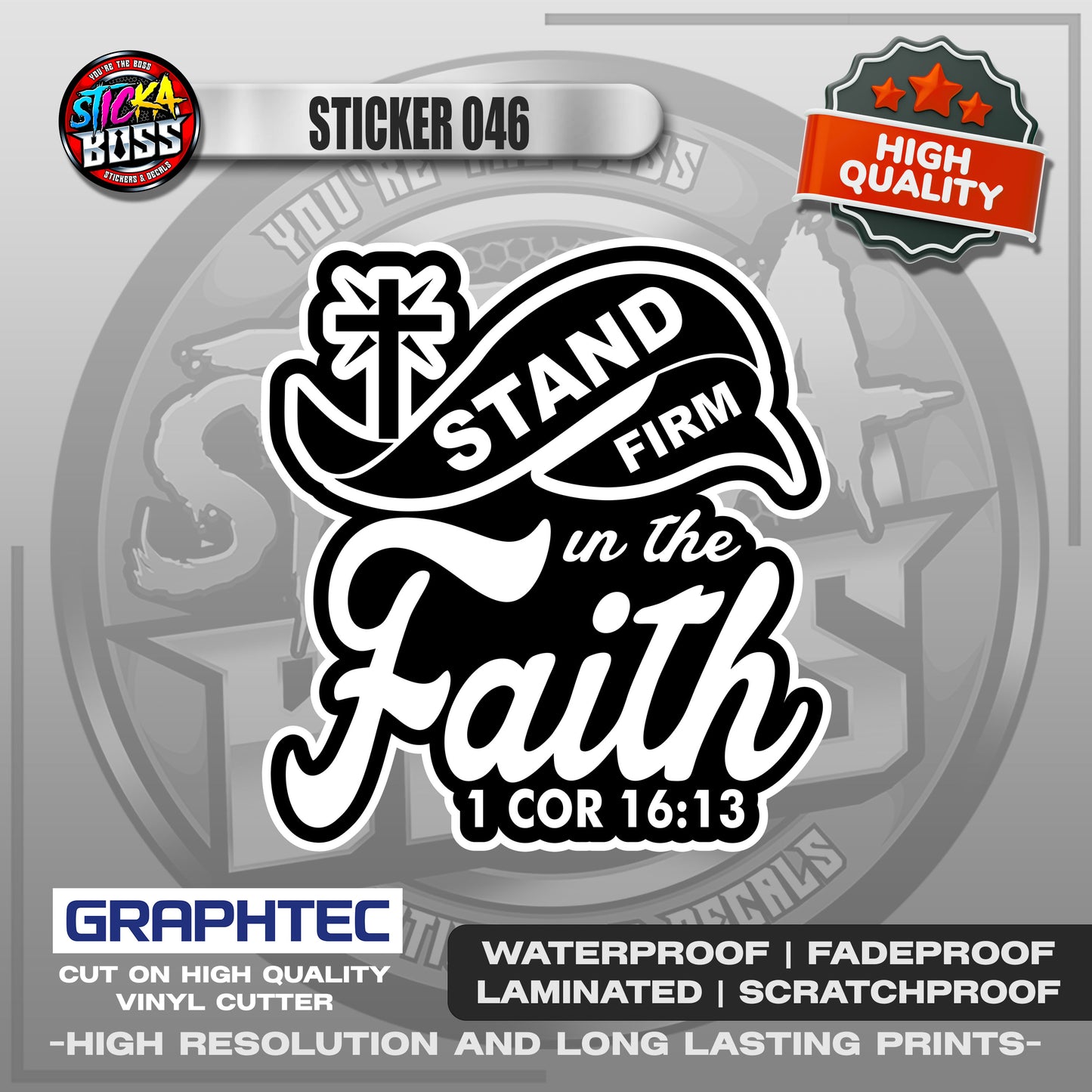 BIBLE VERSE STICKERS PART 2 | VINYL WATERPROOF STICKER | PREMIUM LAMINATED【PRINTED】