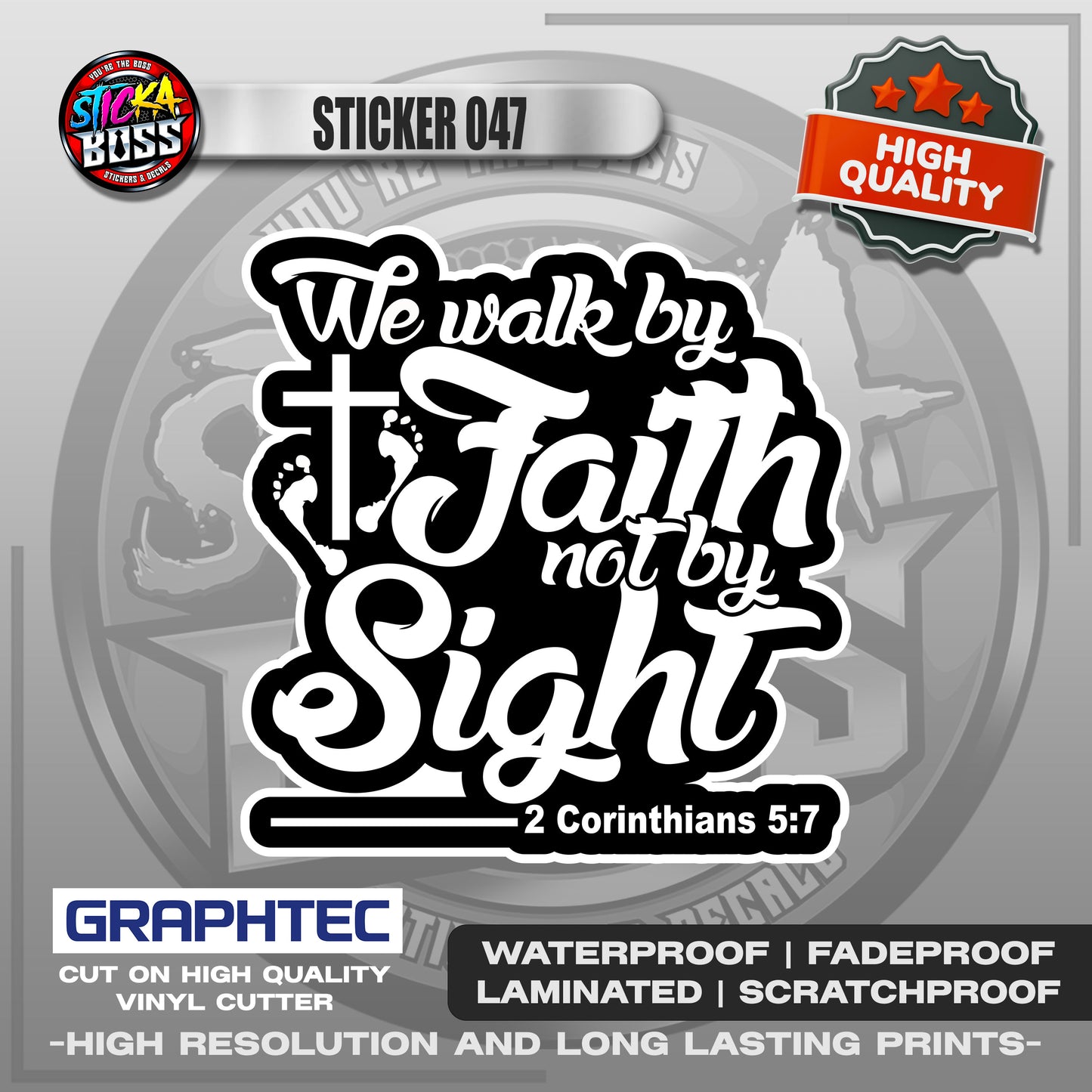 BIBLE VERSE STICKERS PART 2 | VINYL WATERPROOF STICKER | PREMIUM LAMINATED【PRINTED】