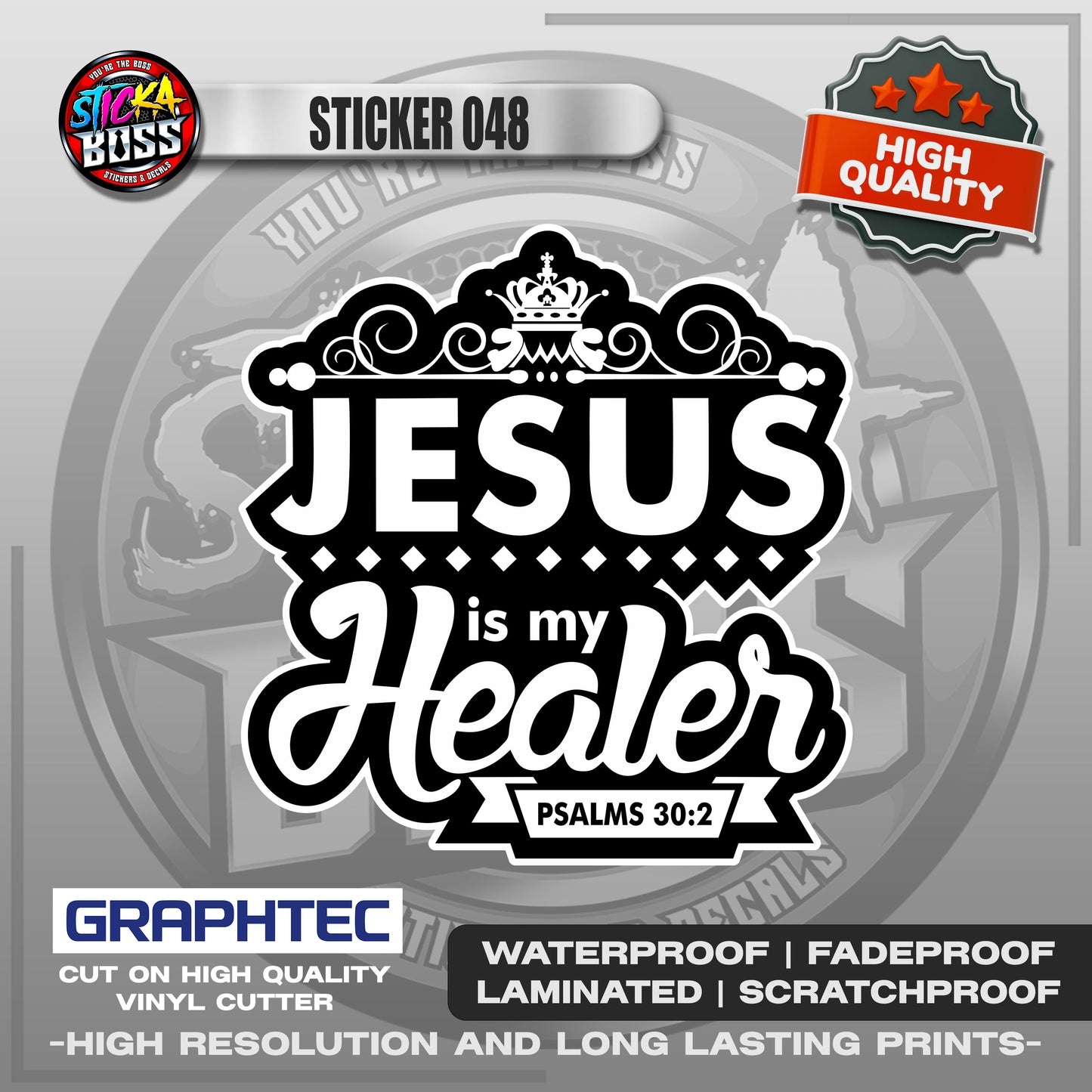 BIBLE VERSE STICKERS PART 2 | VINYL WATERPROOF STICKER | PREMIUM LAMINATED【PRINTED】