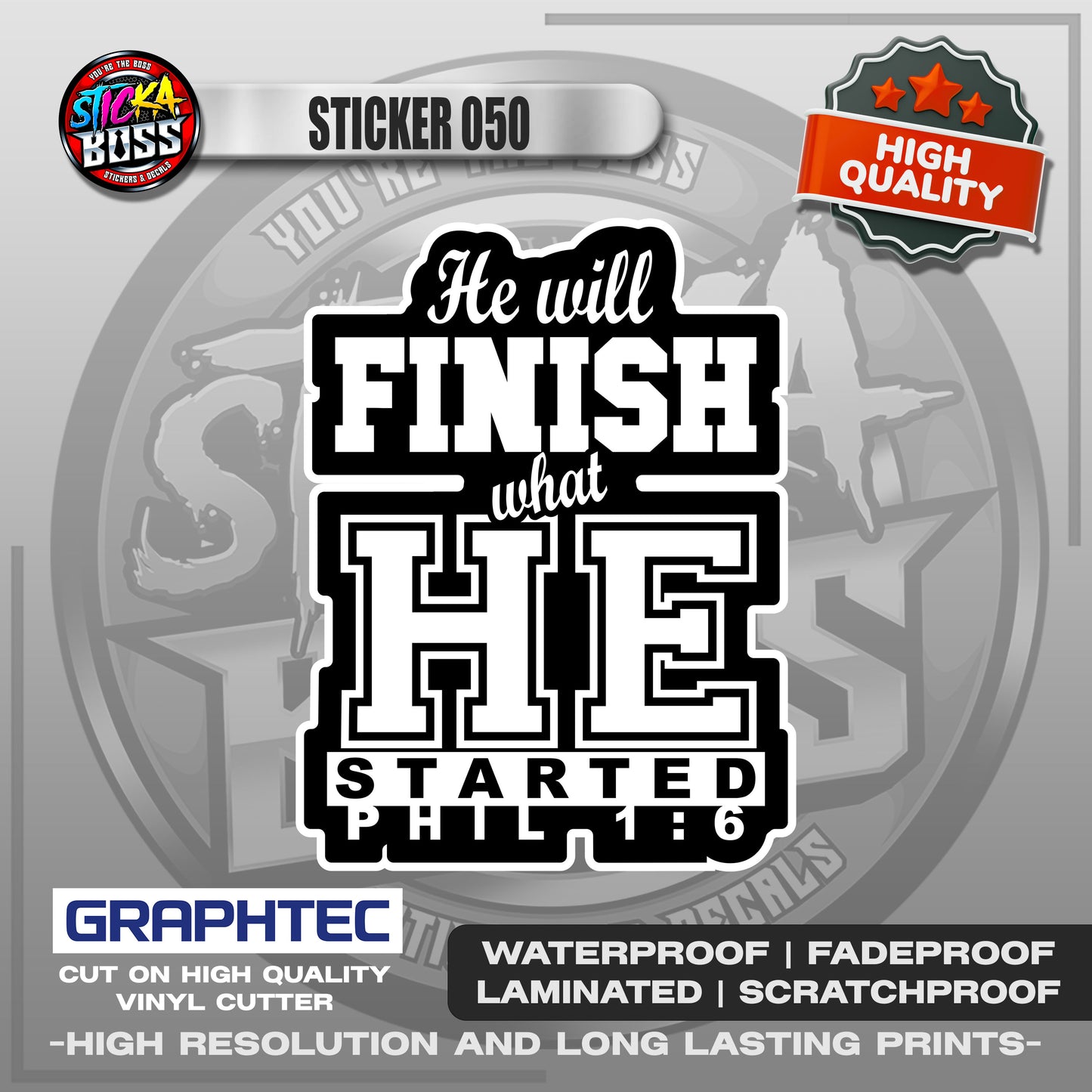 BIBLE VERSE STICKERS PART 2 | VINYL WATERPROOF STICKER | PREMIUM LAMINATED【PRINTED】