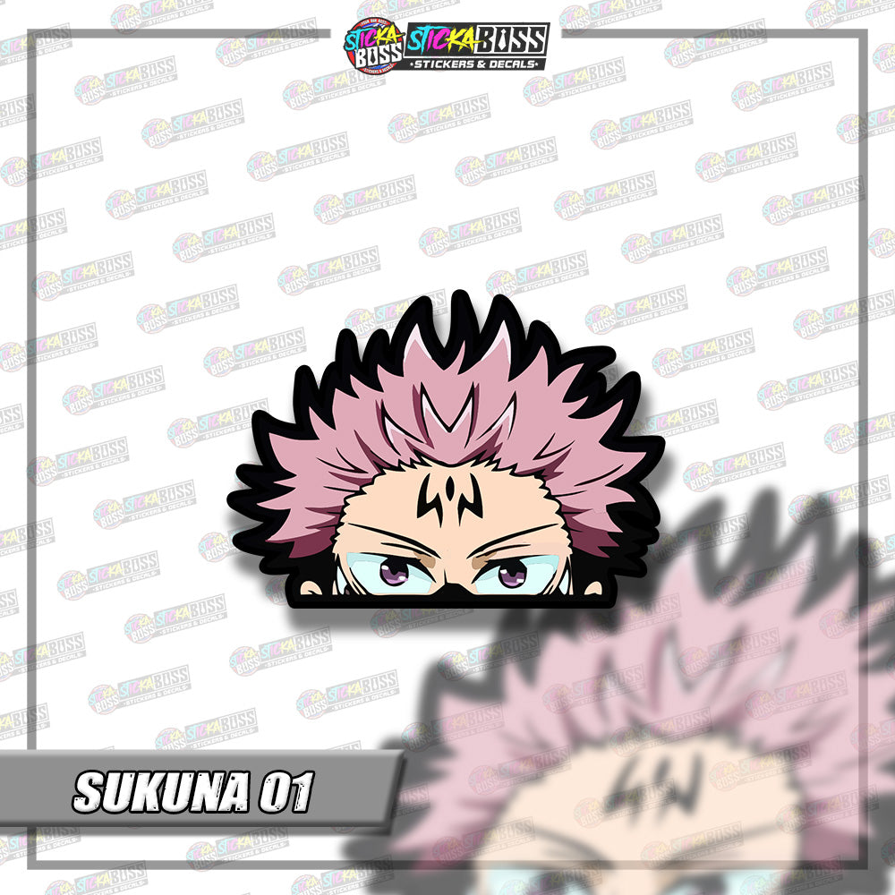 JUJUTSU KAISEN | ANIME PEEKER STICKER【VINYL PRINTED】( LAMINATED / WATERPROOF )