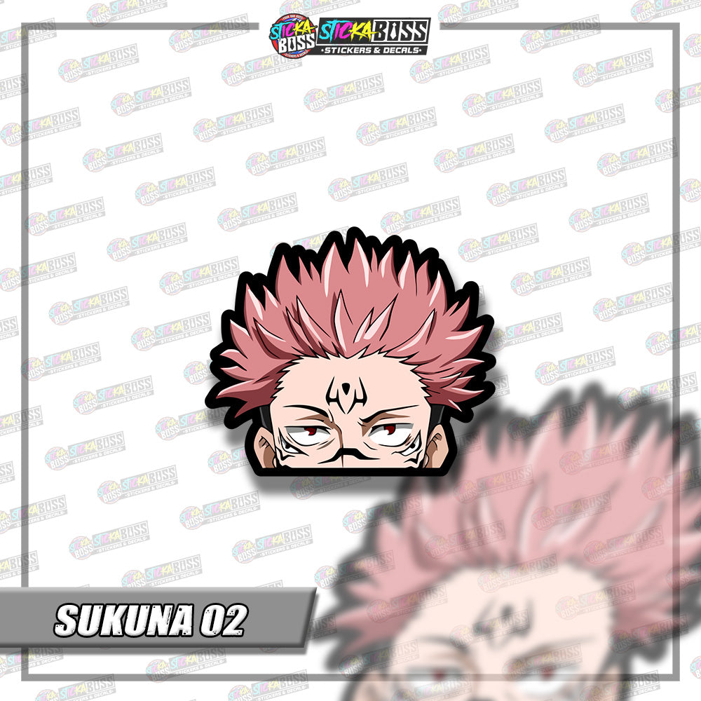 JUJUTSU KAISEN | ANIME PEEKER STICKER【VINYL PRINTED】( LAMINATED / WATERPROOF )