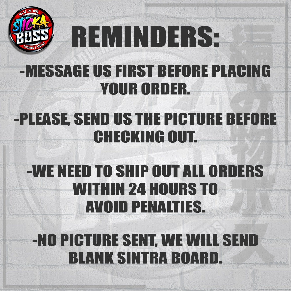 PHOTO TILE PICTURE ON SINTRA BOARD | WALL DECORATIONS | PERSONALIZED 【LOWEST PRICE】