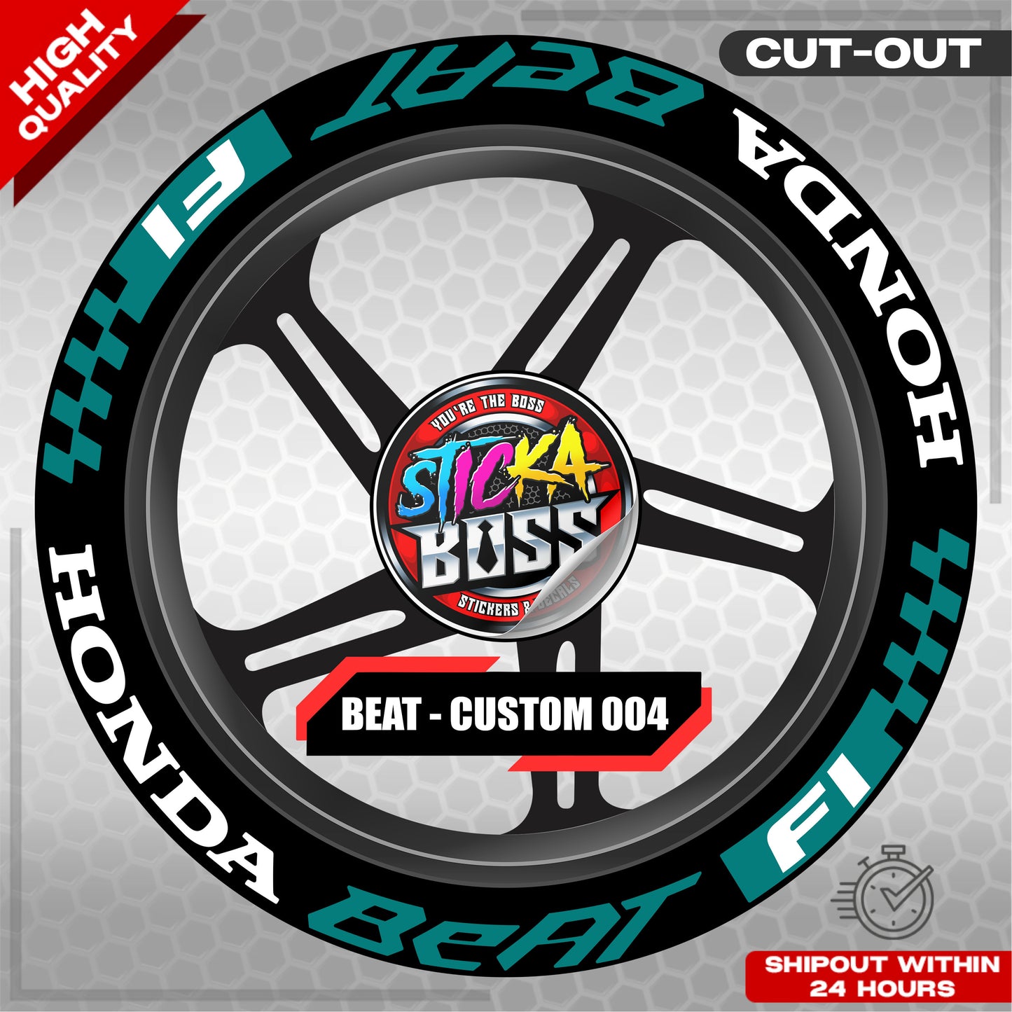 BEAT MAG STICKER SET ( 2 MAGS ) - CUSTOM 005 | VINYL WATERPROOF CUT-OUT DECALS