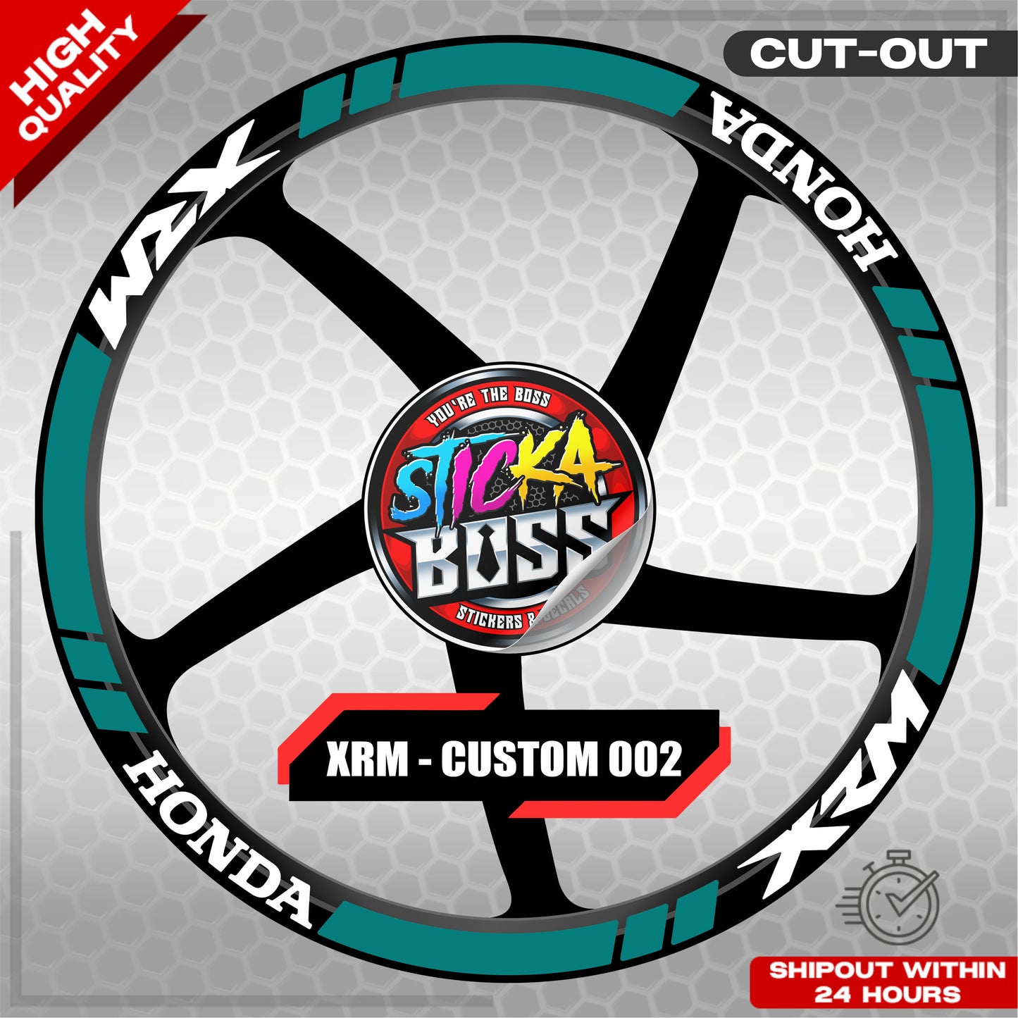 XRM MAG STICKER SET ( 2 MAGS ) - CUSTOM 002 | VINYL WATERPROOF CUT-OUT DECALS