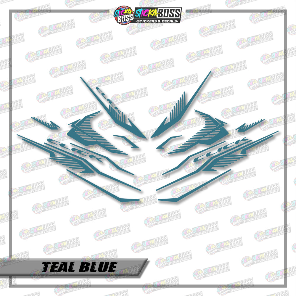 CLICK V3 CUT-OUT DECALS ( 002 CLICK SHARP STRIPPING )【Stickaboss】