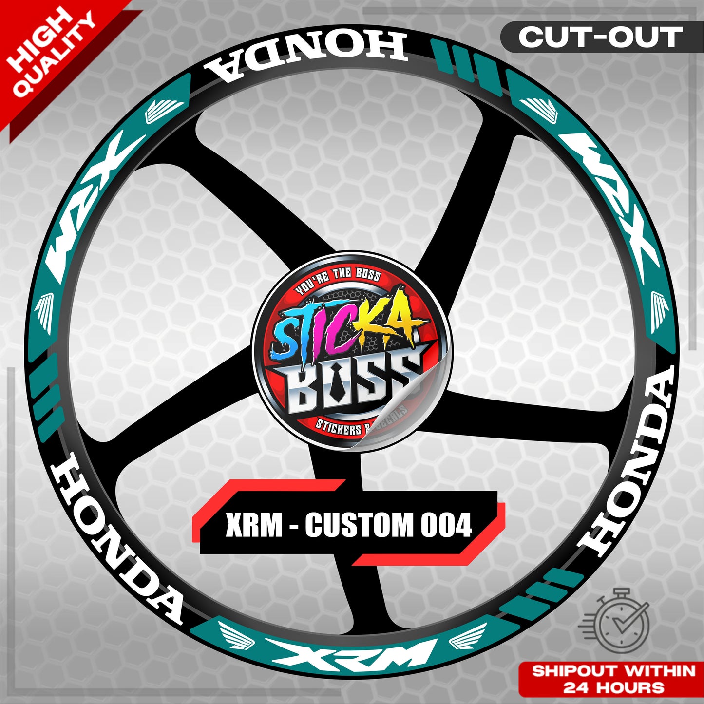 XRM MAG STICKER SET ( 2 MAGS ) - CUSTOM 004 | VINYL WATERPROOF CUT-OUT DECALS