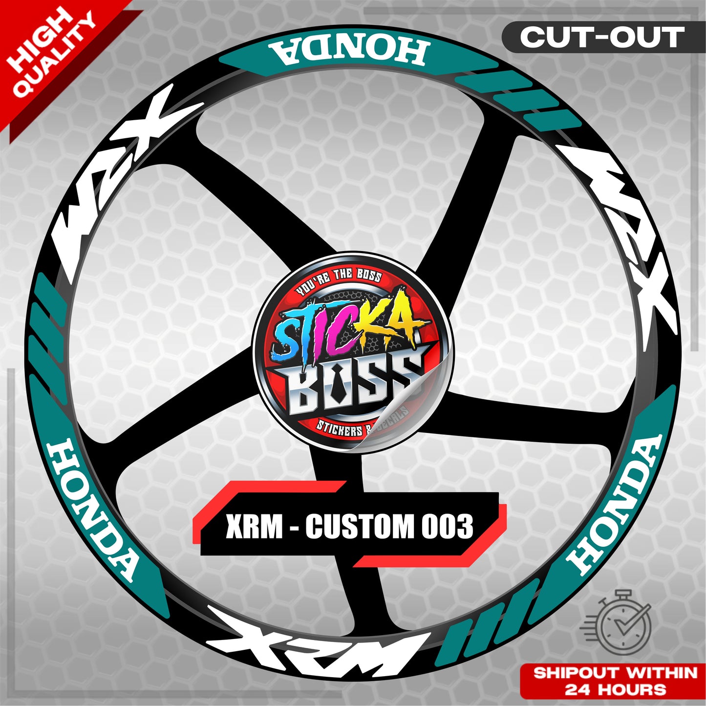 XRM MAG STICKER SET ( 2 MAGS ) - CUSTOM 003 | VINYL WATERPROOF CUT-OUT DECALS