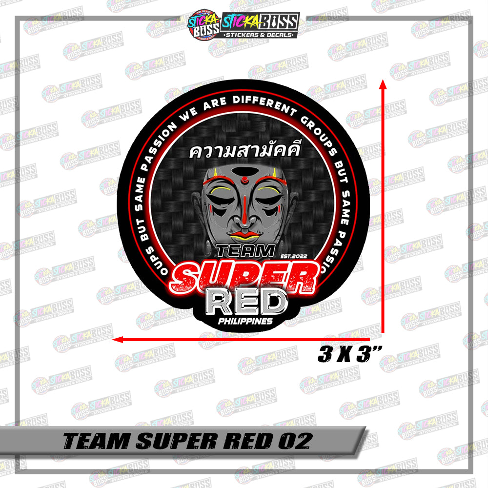 TEAM SUPER COLOR【PRINTED【Stickaboss】