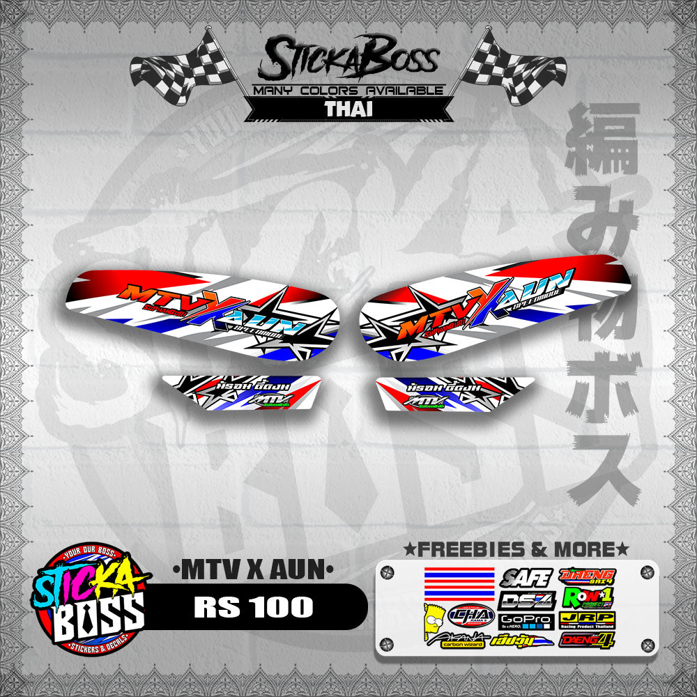 RS 100 DECALS ( MTV X AUN )【WITH FREEBIES】