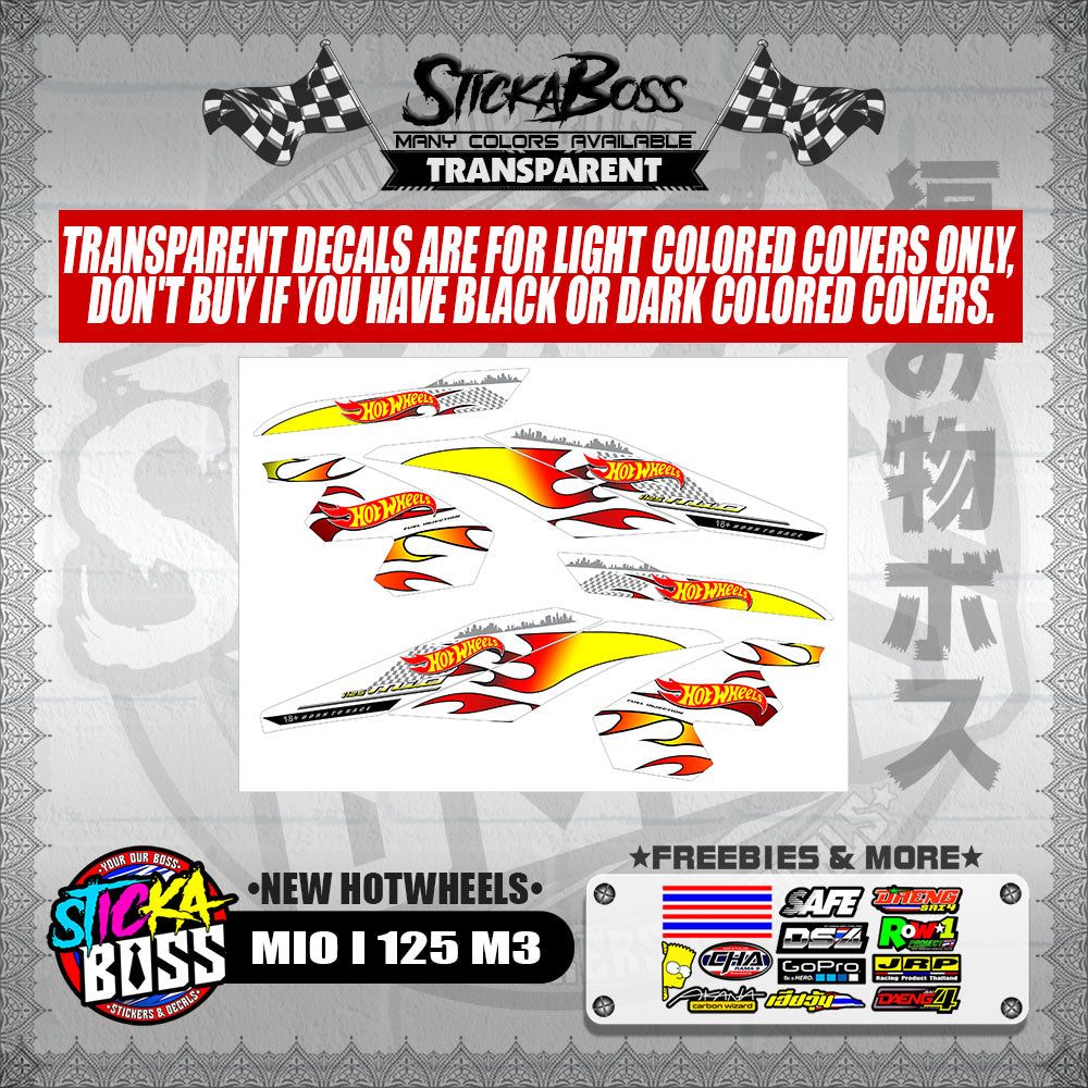 MIO I 125 M3 DECALS ( NEW HOTWHEELS )【WITH FREEBIES】