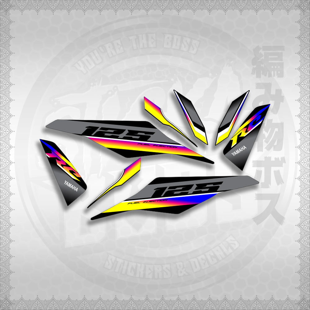 MIO I 125 M3 DASH RC EDITION STICKER DECALS By STICKABOSS (SOFIE LAMINATED WATERPROOF)