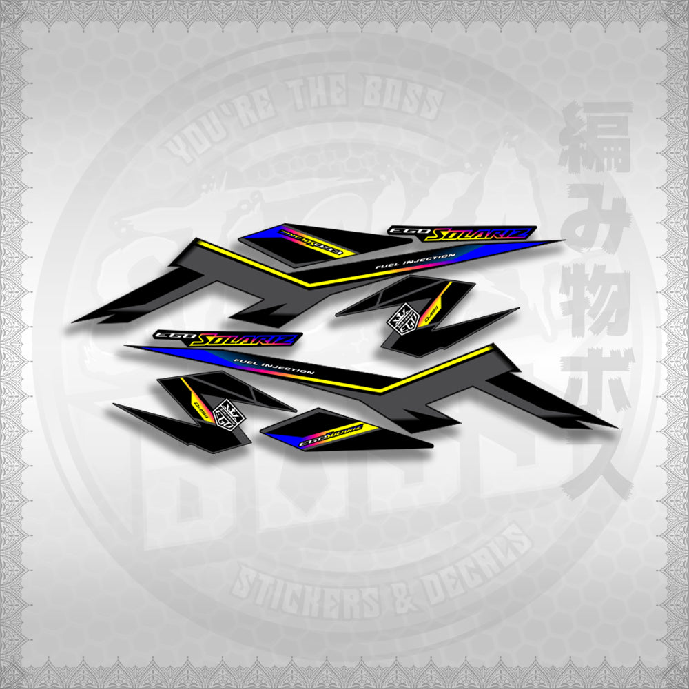 MIO I 125 M3 CYBER EGO SOLARIZ STICKER DECALS By STICKABOSS (SOFIE LAMINATED WATERPROOF)