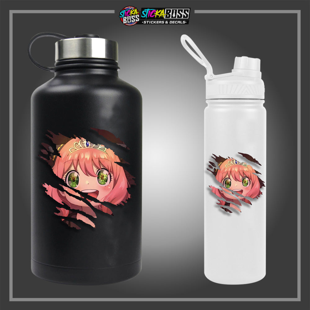 ANYA SPY X FAMILY | ANIME SCRATCH STICKER【VINYL PRINTED】( LAMINATED / WATERPROOF )【Stickaboss】