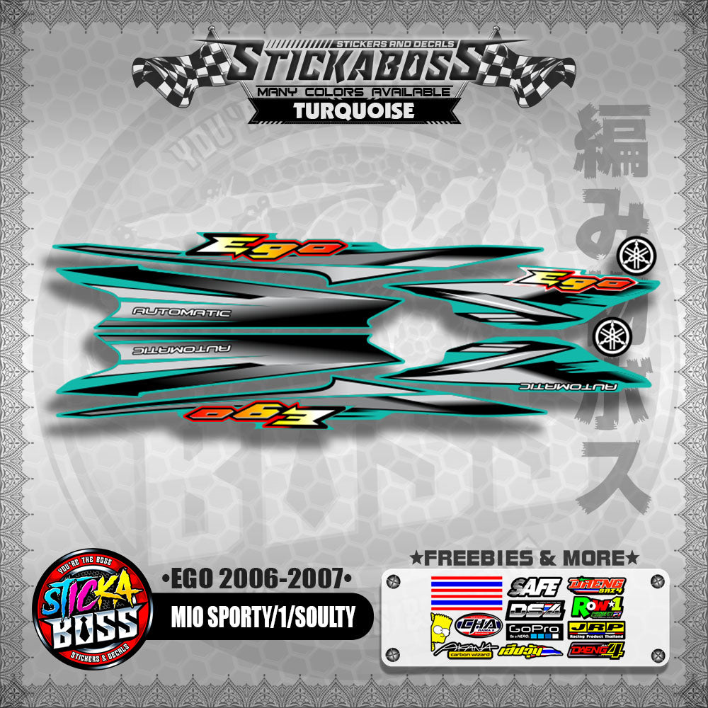 MIO SPORTY / MIO 1 / SOULTY DECALS ( EGO 2006 - 2007 )【WITH FREEBIES】