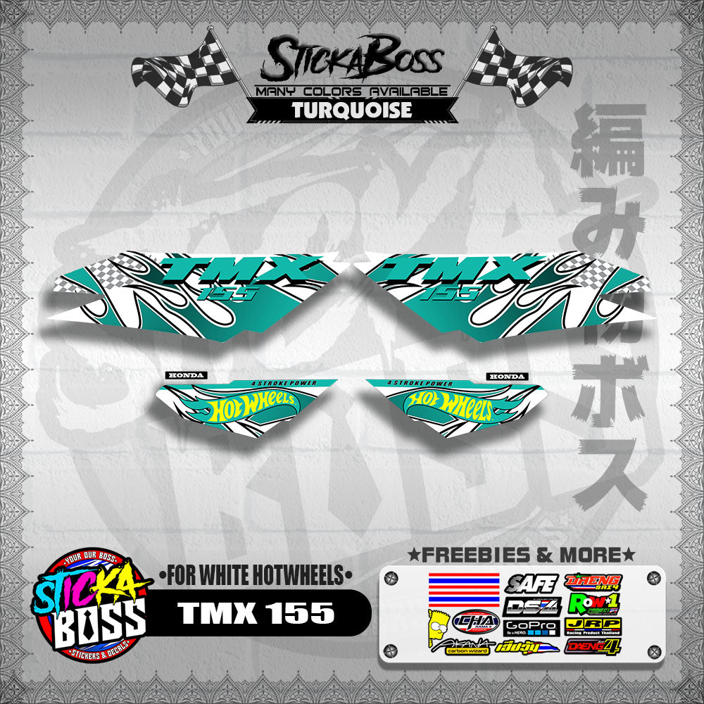 TMX 155 DECALS ( FOR WHITE HOTWHEELS )【WITH FREEBIES】
