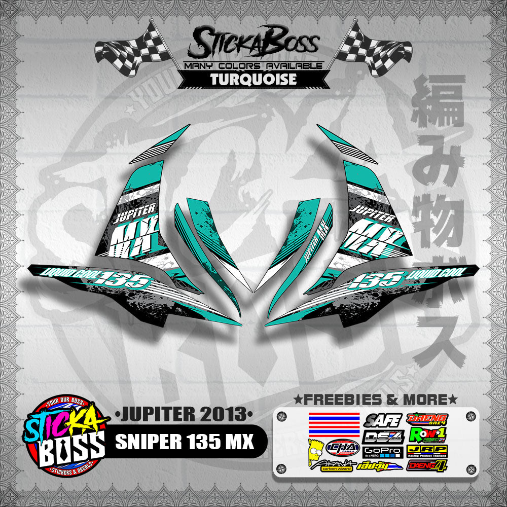 SNIPER 135 MX DECALS ( JUPITER 2013 )【WITH FREEBIES】