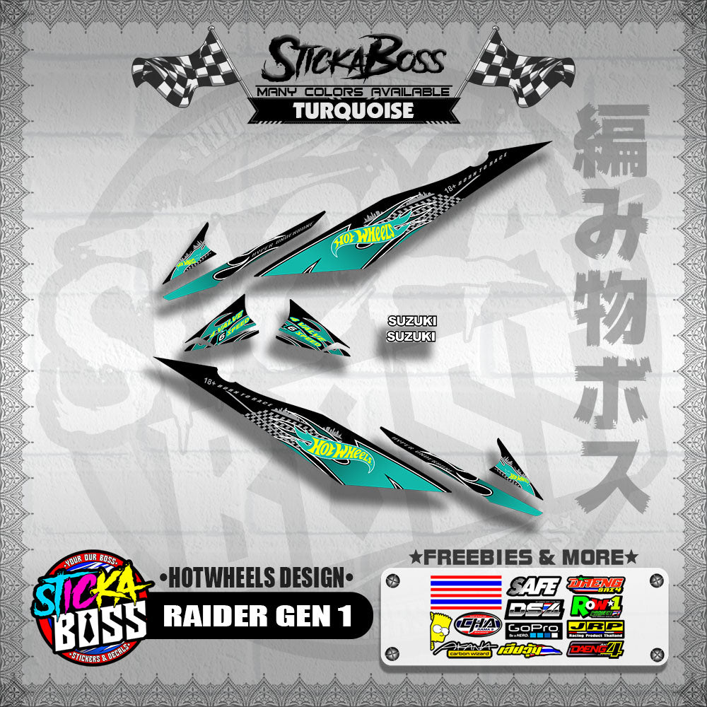 RAIDER GEN 1 DECALS ( HOTWHEELS DESIGN )【WITH FREEBIES】