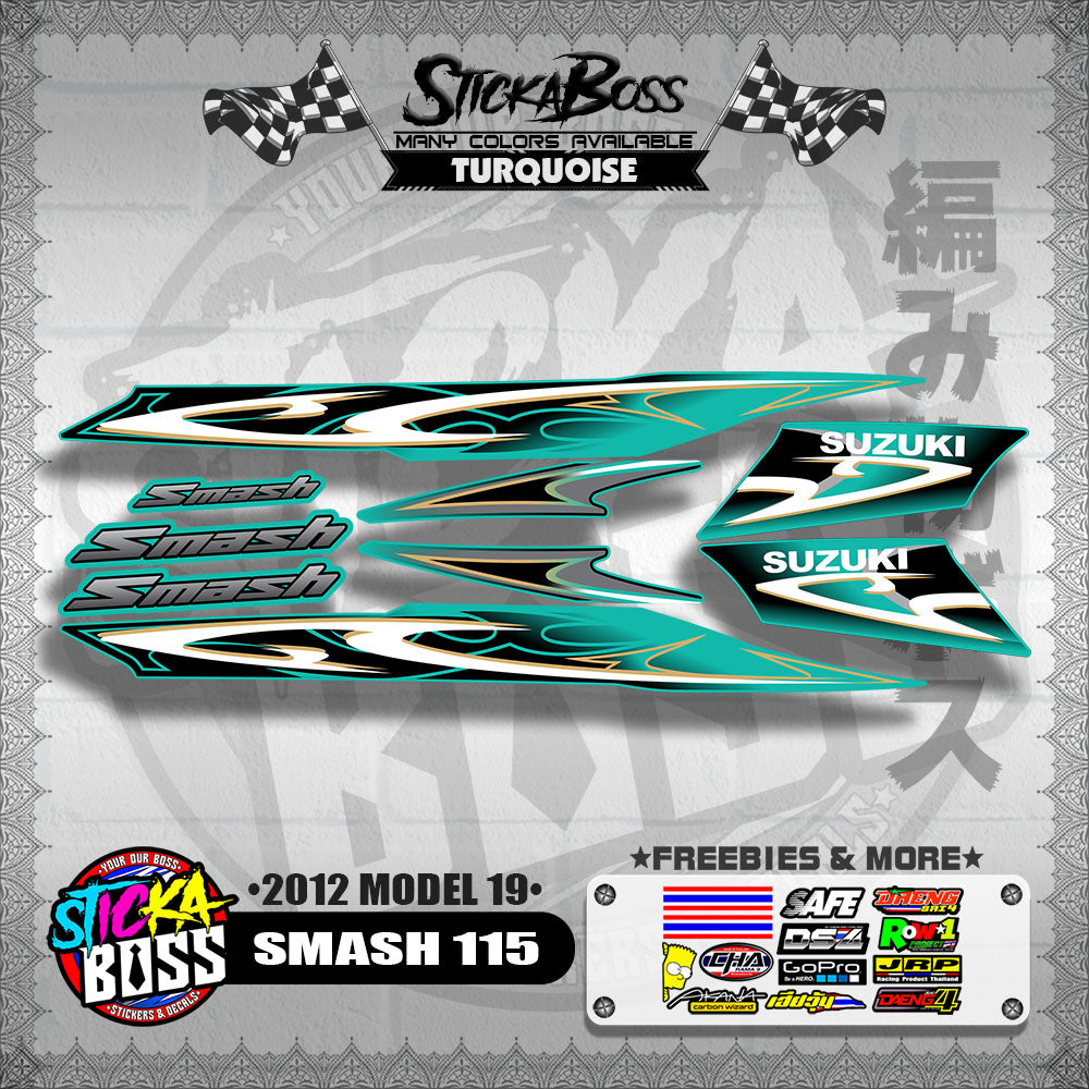 SMASH 115 DECALS ( 2012 MODEL 19 )【WITH FREEBIES】