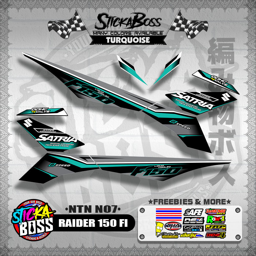 RAIDER 150 FI DECALS ( NTN N07 )【WITH FREEBIES】