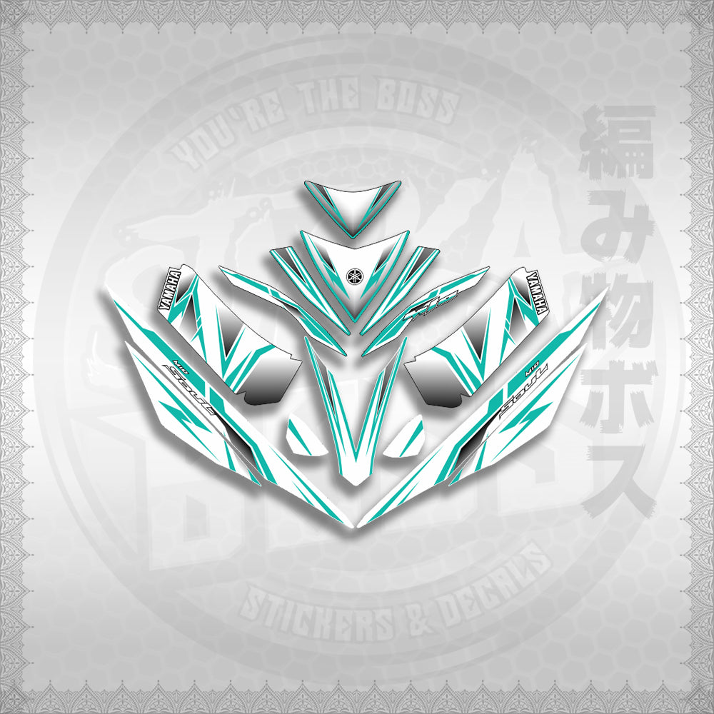 STICKER DECALS for MIO 4 (MIRGADEFOWH) By STICKABOSS (SOFIE LAMINATED WATERPROOF)