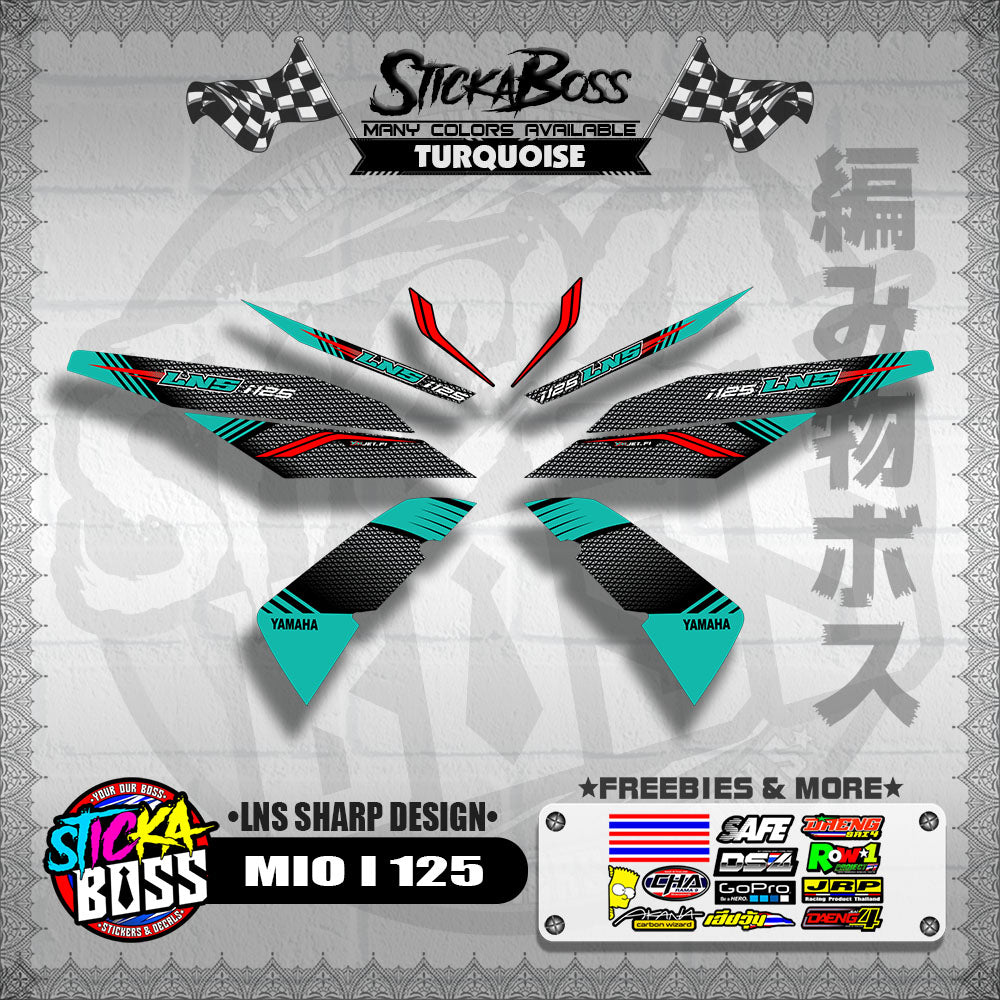 MIO I 125 DECALS ( LNS SHARP DESIGN )【WITH FREEBIES】