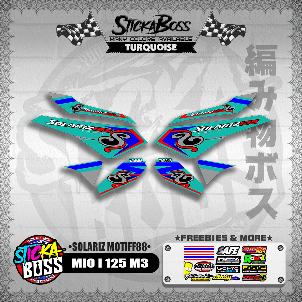 MIO I 125 M3 DECALS ( SOLARIZ MOTIFF88 )【WITH FREEBIES】