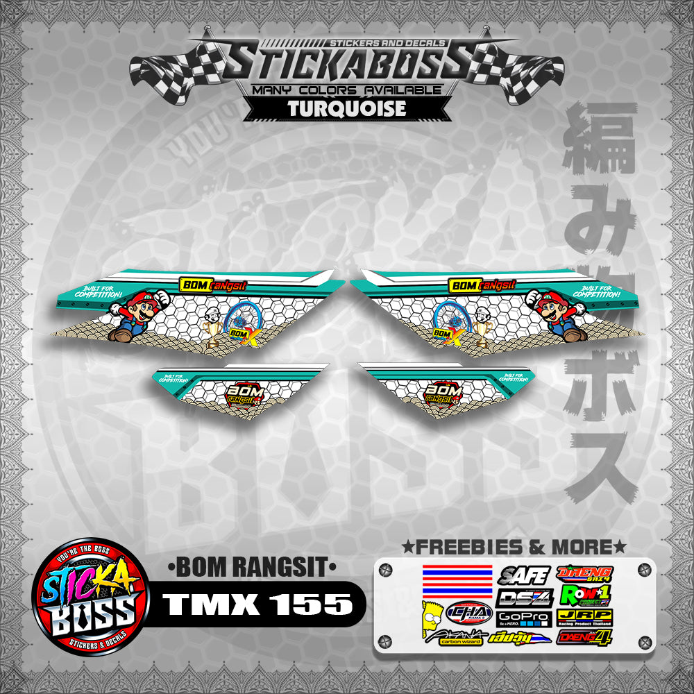 TMX 155 DECALS ( BOM RANGSIT )【WITH FREEBIES】
