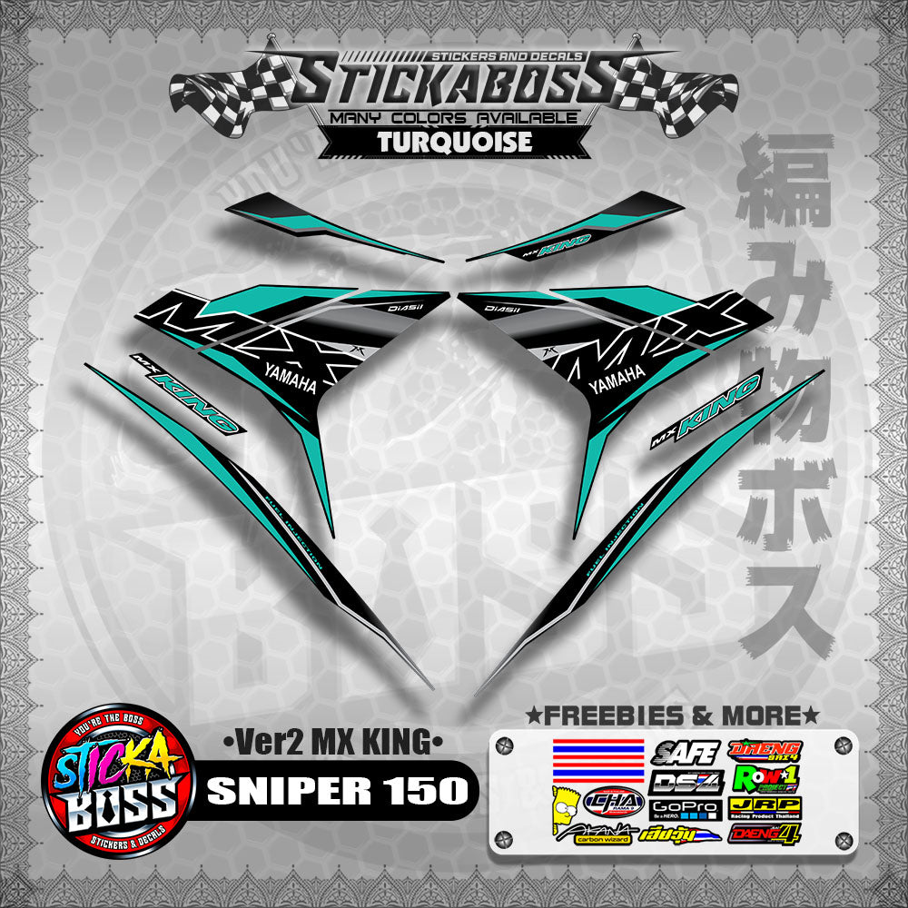 SNIPER 150 DECALS ( Ver2 MX KING )【WITH FREEBIES】MALAYSIAN CONCEPT/Y15ZR/EXCITER 150