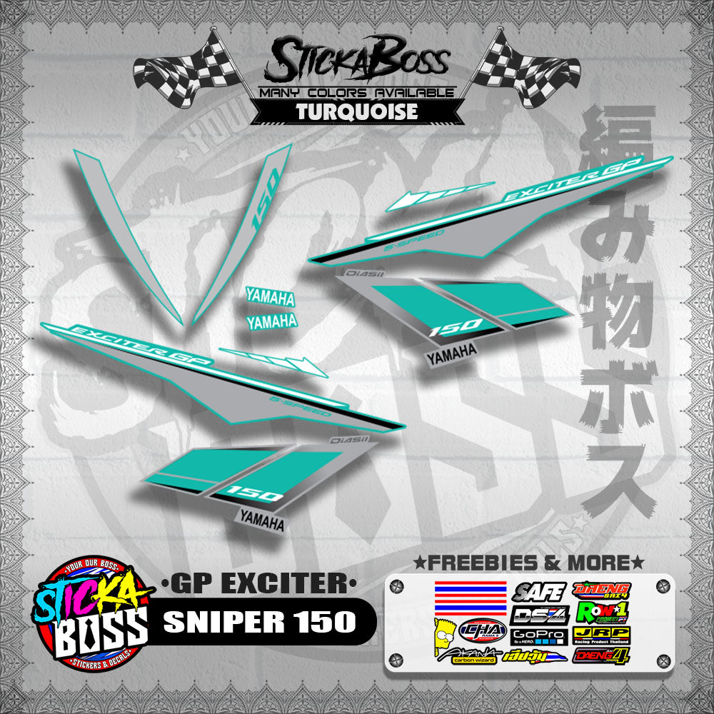 SNIPER 150 STOCK DECALS ( GP EXCITER )【WITH FREEBIES】