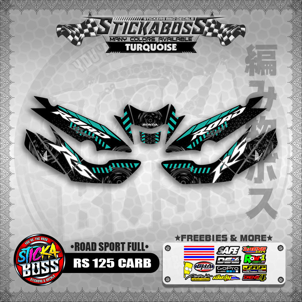 RS 125 CARB STICKER FULL DECALS ( ROAD SPORT FULL )【WITH FREEBIES】