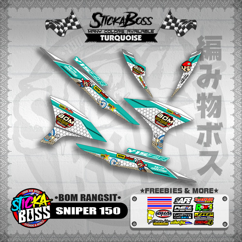 SNIPER 150 INDO DECALS ( BOM RANGSIT )【WITH FREEBIES】