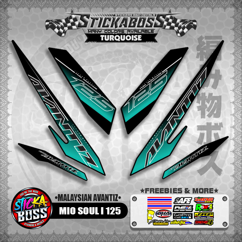 MIO SOUL I 125 STICKER DECALS ( MALAYSIAN AVANTIZ )【WITH FREEBIES】