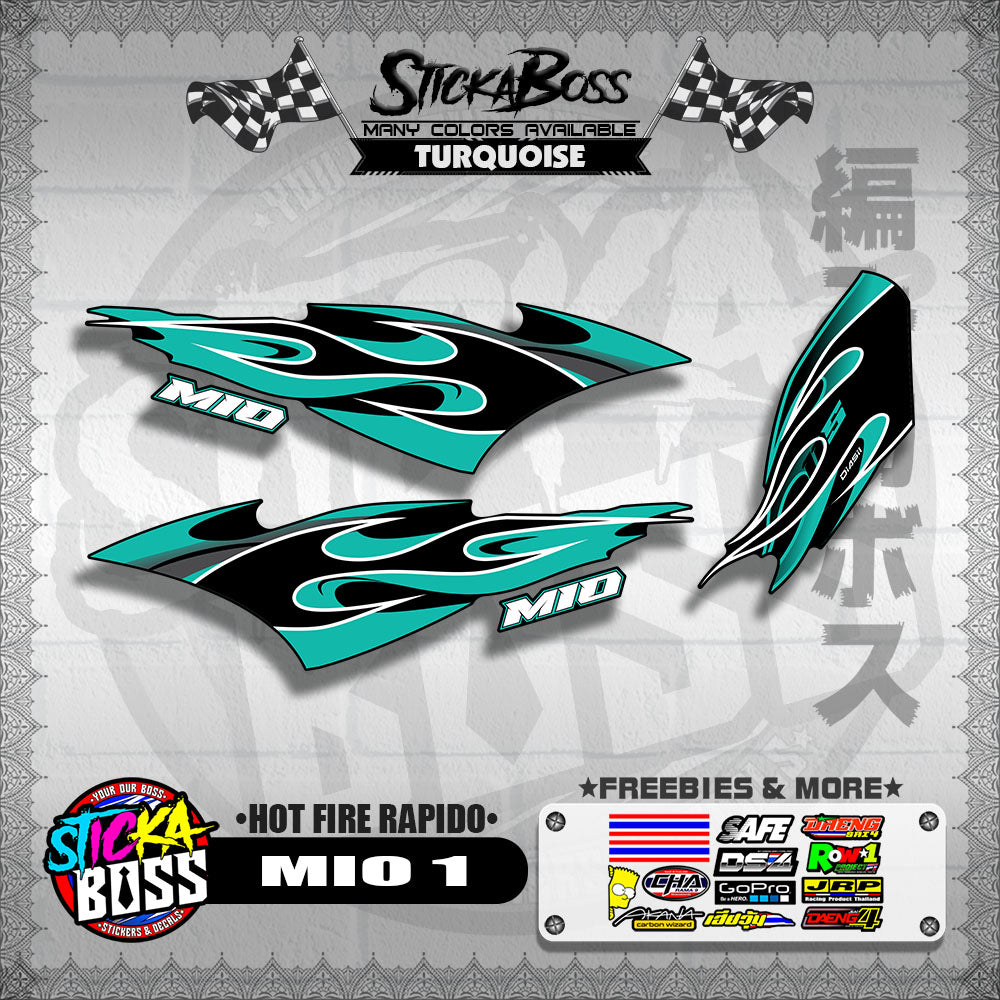 MIO 1 DECALS ( HOT FIRE RAPIDO )【WITH FREEBIES】