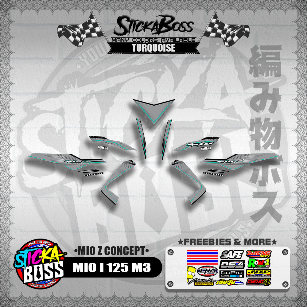 MIO I 125 M3 DECALS ( MIO Z CONCEPT )【WITH FREEBIES】