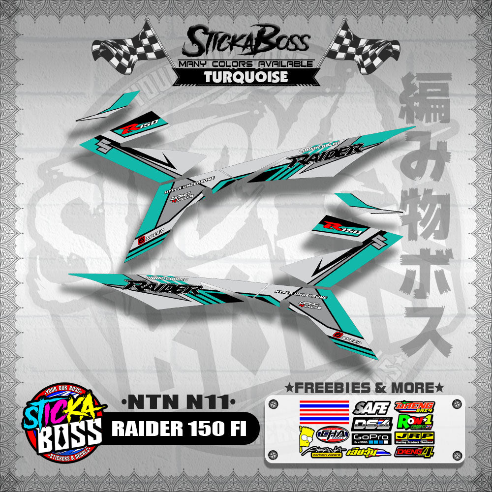 RAIDER 150 FI DECALS ( NTN N11 )【WITH FREEBIES】